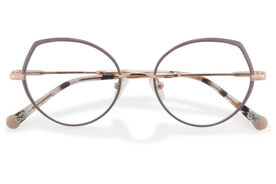 Clémence & Margaux La Rationnelle lunettes de vue taupe doré