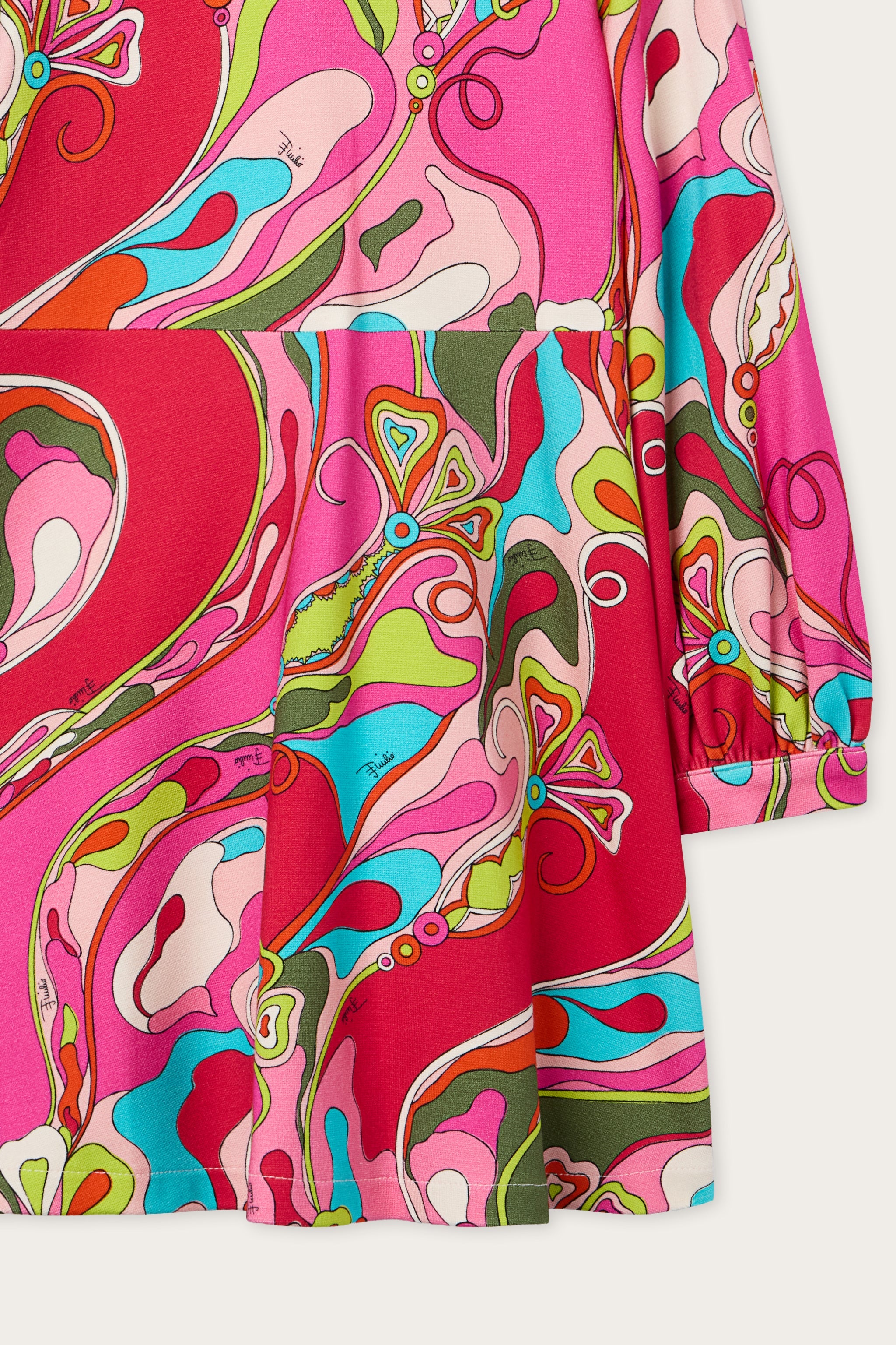 Emilio Pucci Orchidee ZZ1B50ZV194 robe fille fuchsia viscose