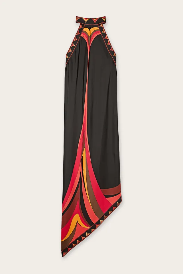 Emilio Pucci Fari 6HRH076H822073 robe soie orange