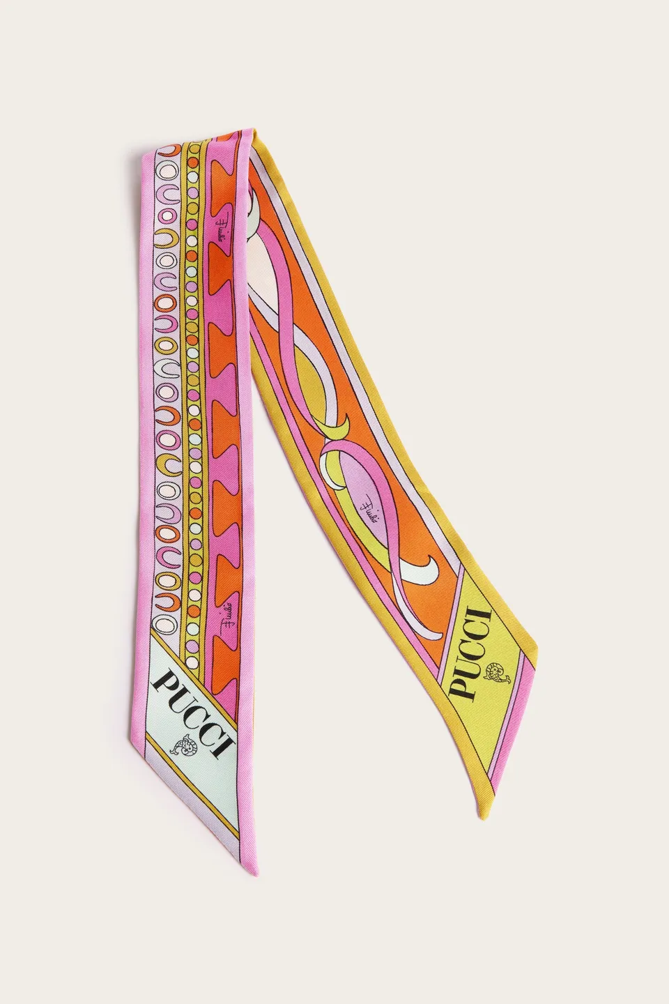 Emilio Pucci Silks bandeau soie multicolore 5x70
