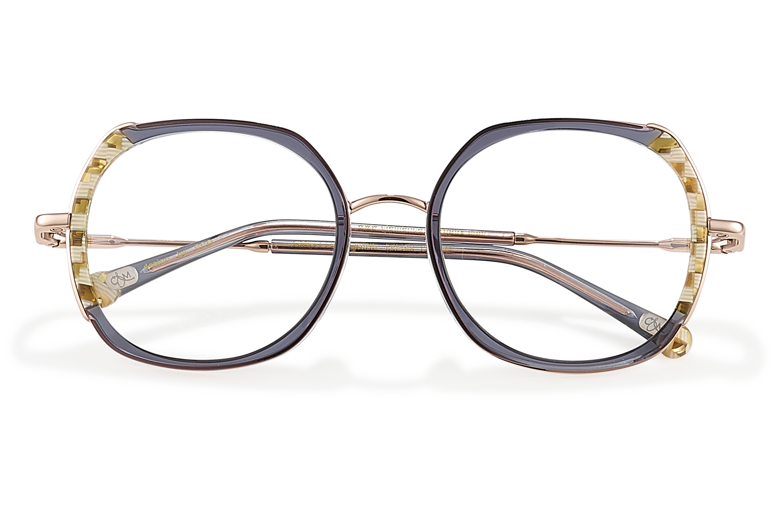 Clémence & Margaux La Florine lunettes de vue Moucheté Bleu femme