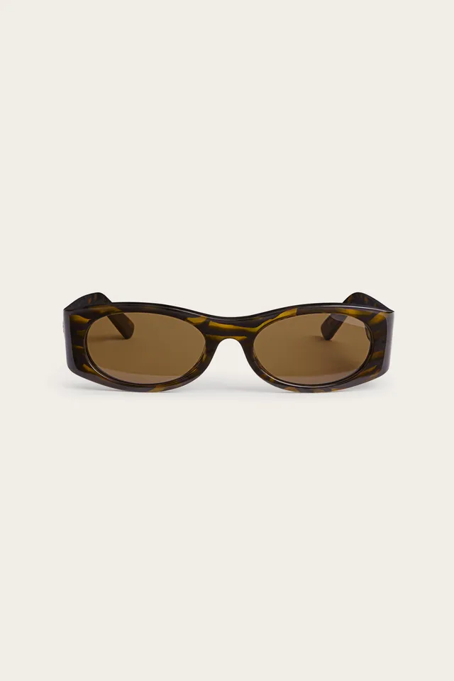 Emilio Pucci lunettes de soleil ovales havana marron
