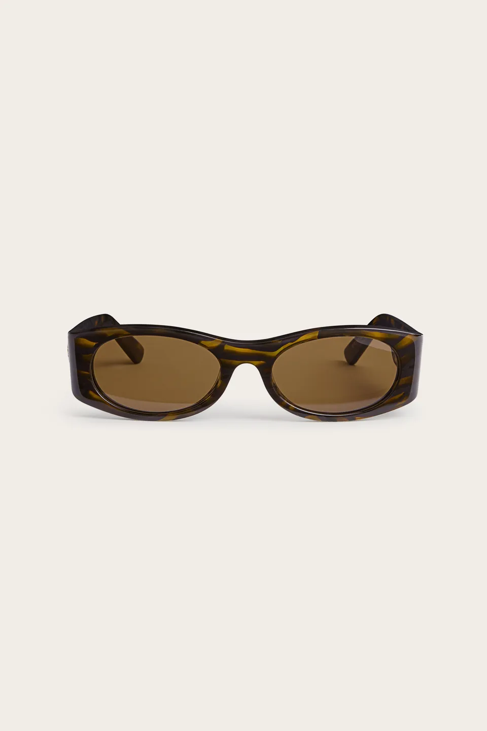 Emilio Pucci lunettes de soleil ovales havana marron