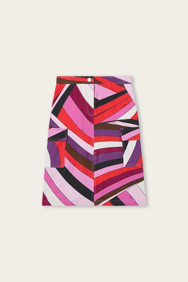 Emilio Pucci Skirts ZX7A70ZV1645RO jupe fuchsia velours