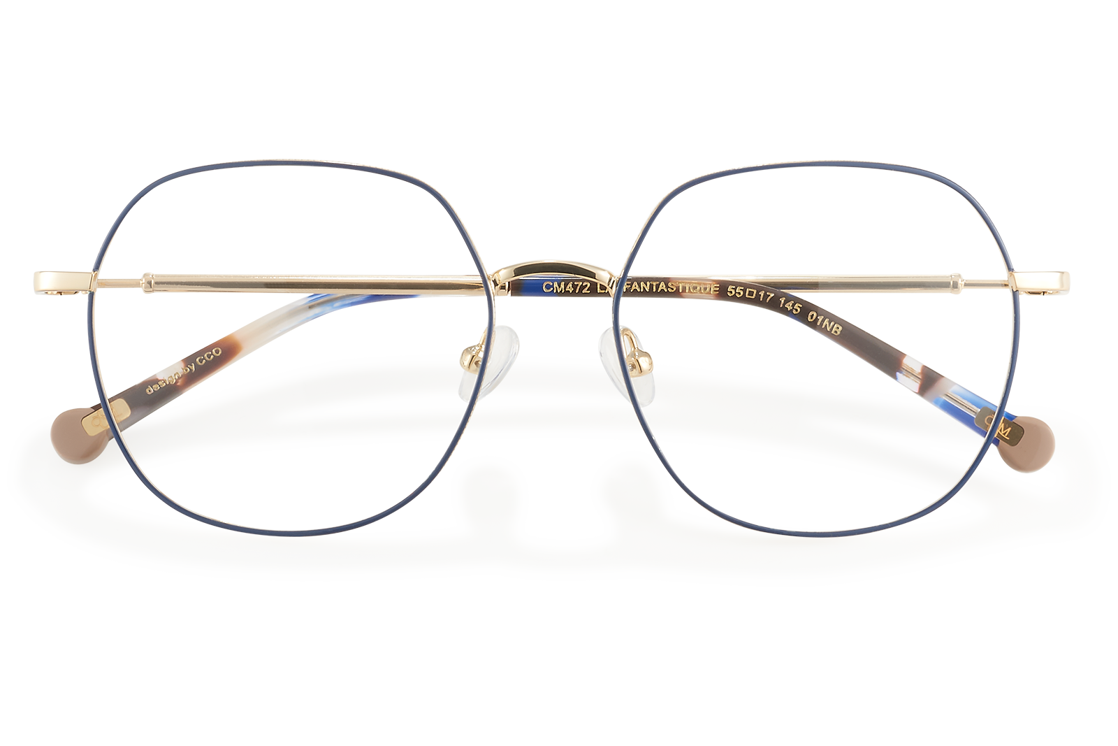 Clémence & Margaux La Fantastique lunettes de vue bleu marine doré