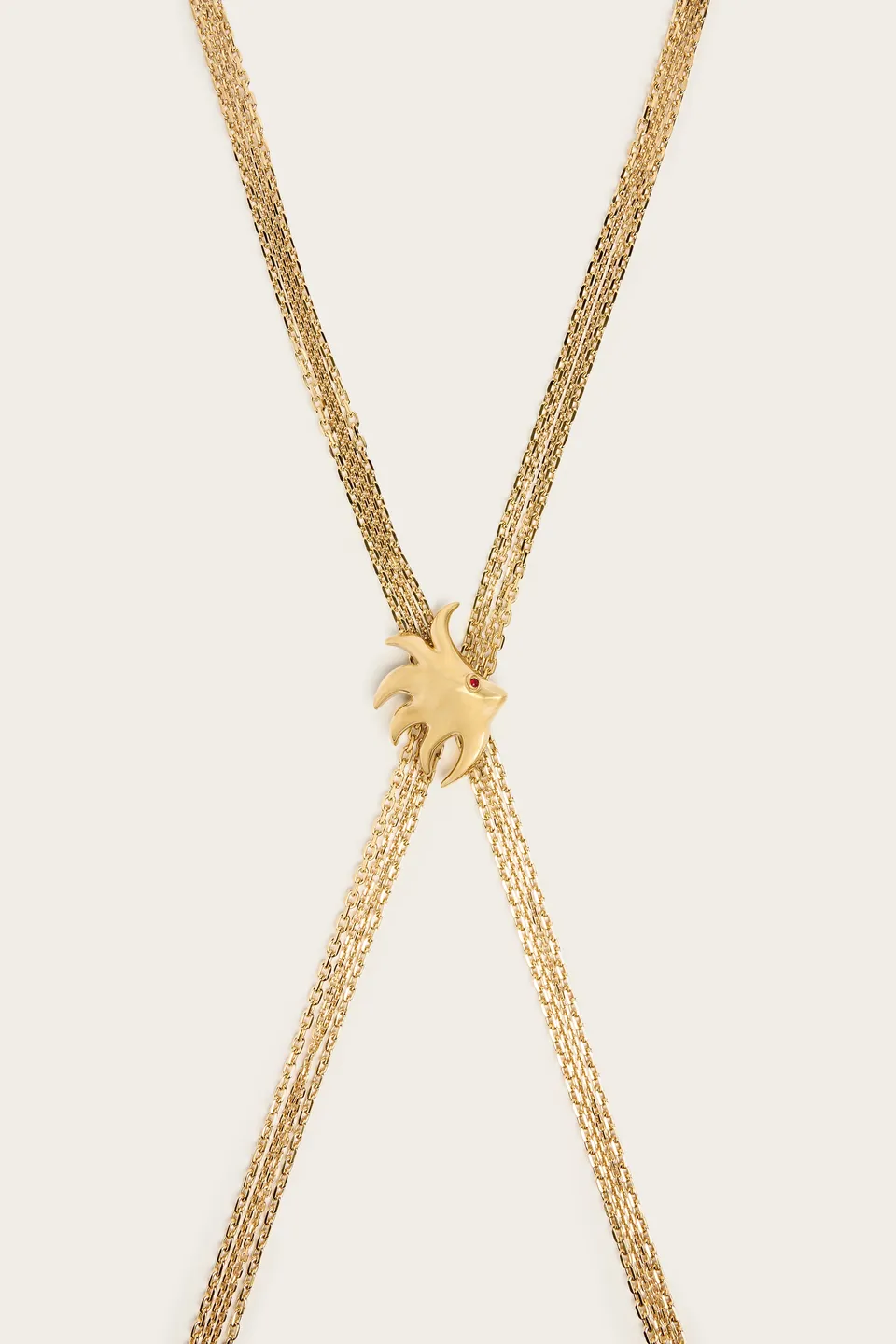 Emilio Pucci Jewellery Body Chain chaine corps or laiton