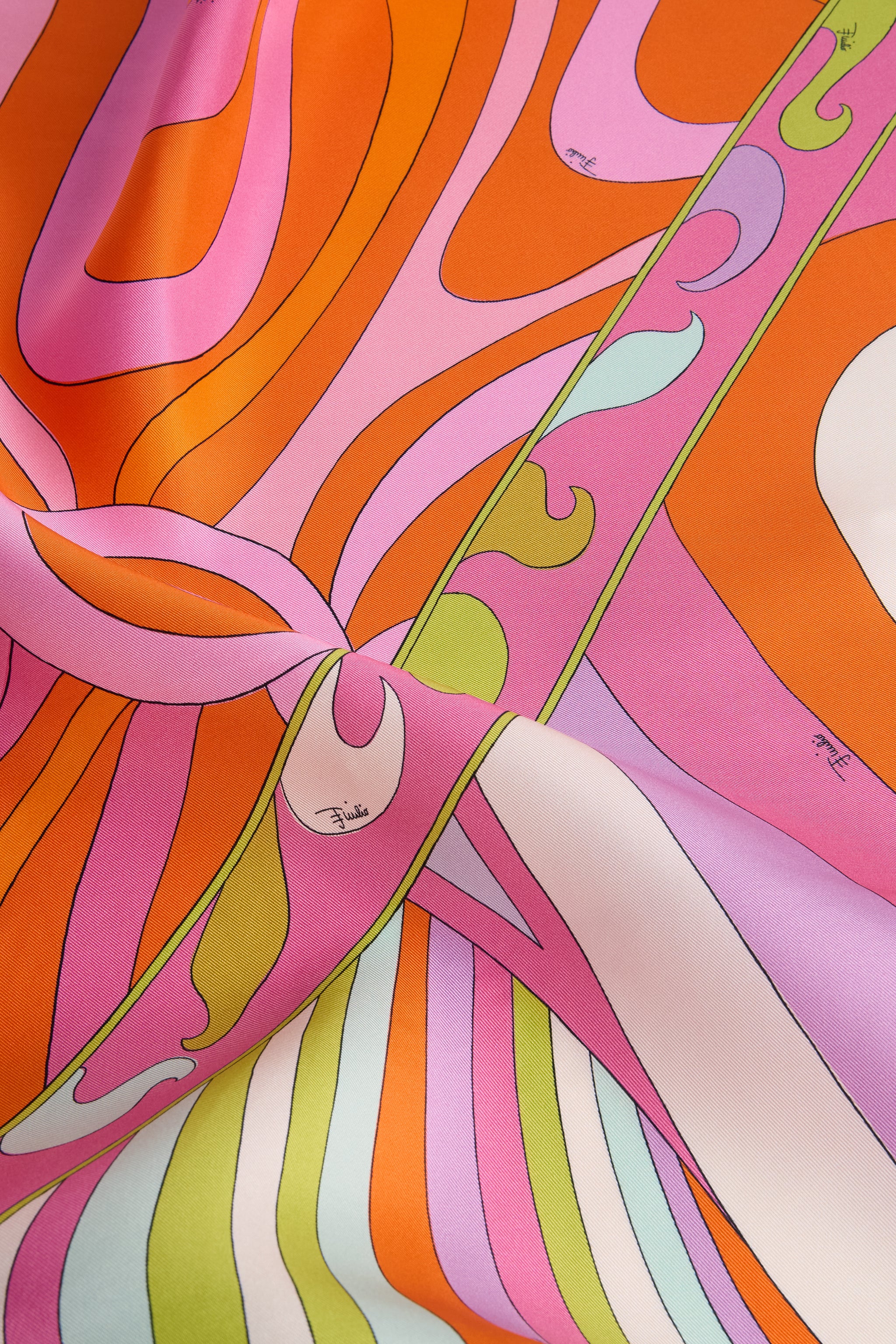 Emilio Pucci Foulard 90x90 Multicolor soie femme