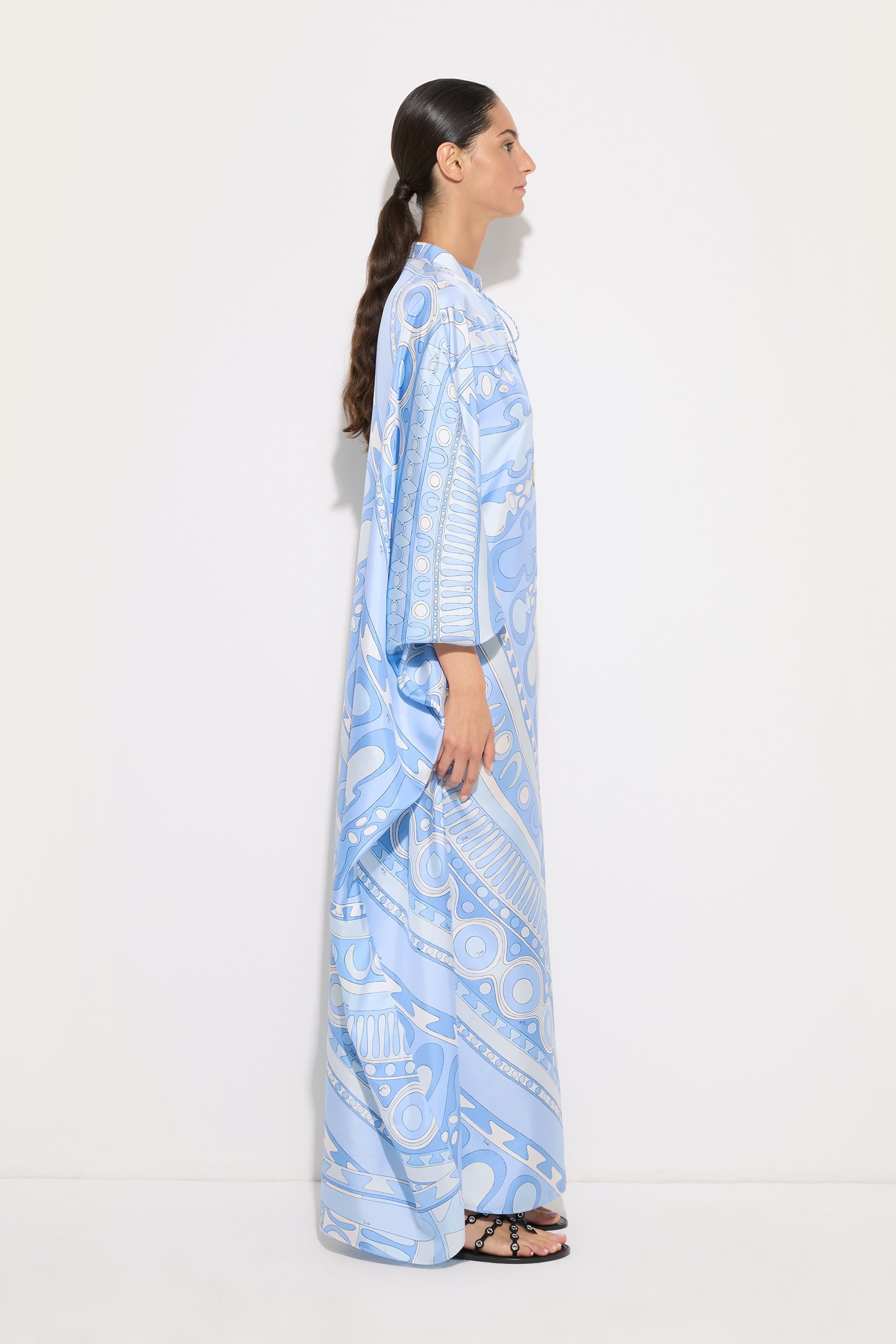 Emilio Pucci Caftano Soleil caftan bleu clair