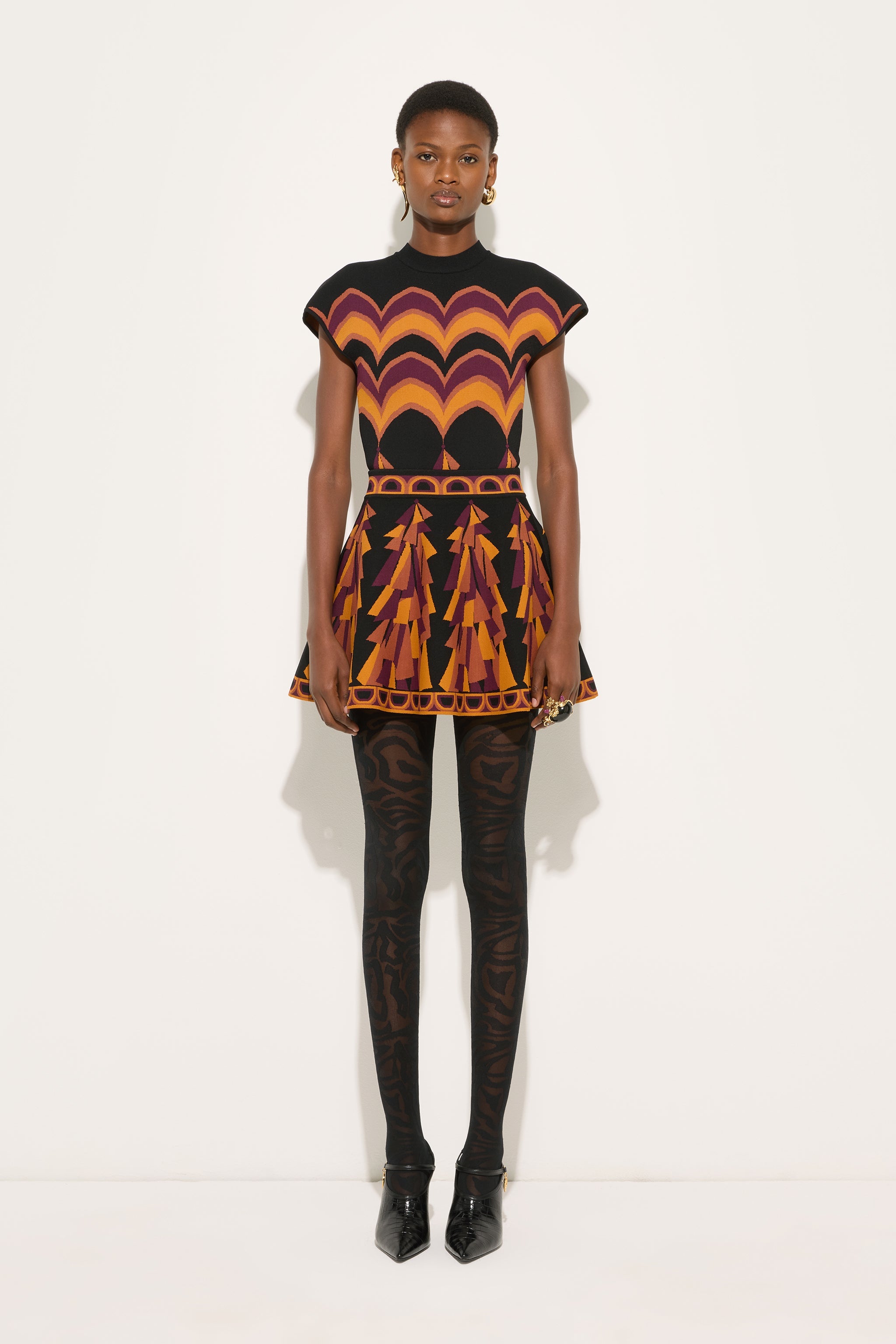 Emilio Pucci Baiadera Top jacquard bordeaux or