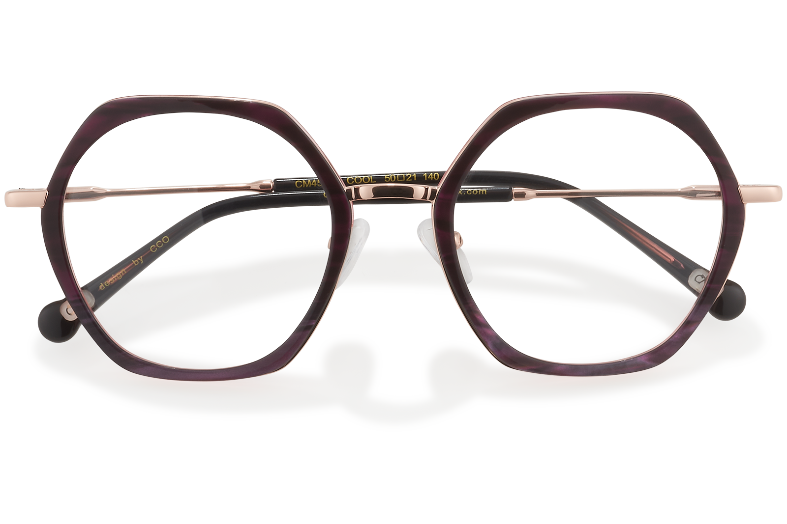 Clémence & Margaux La Cool lunettes de vue violet hexagonale