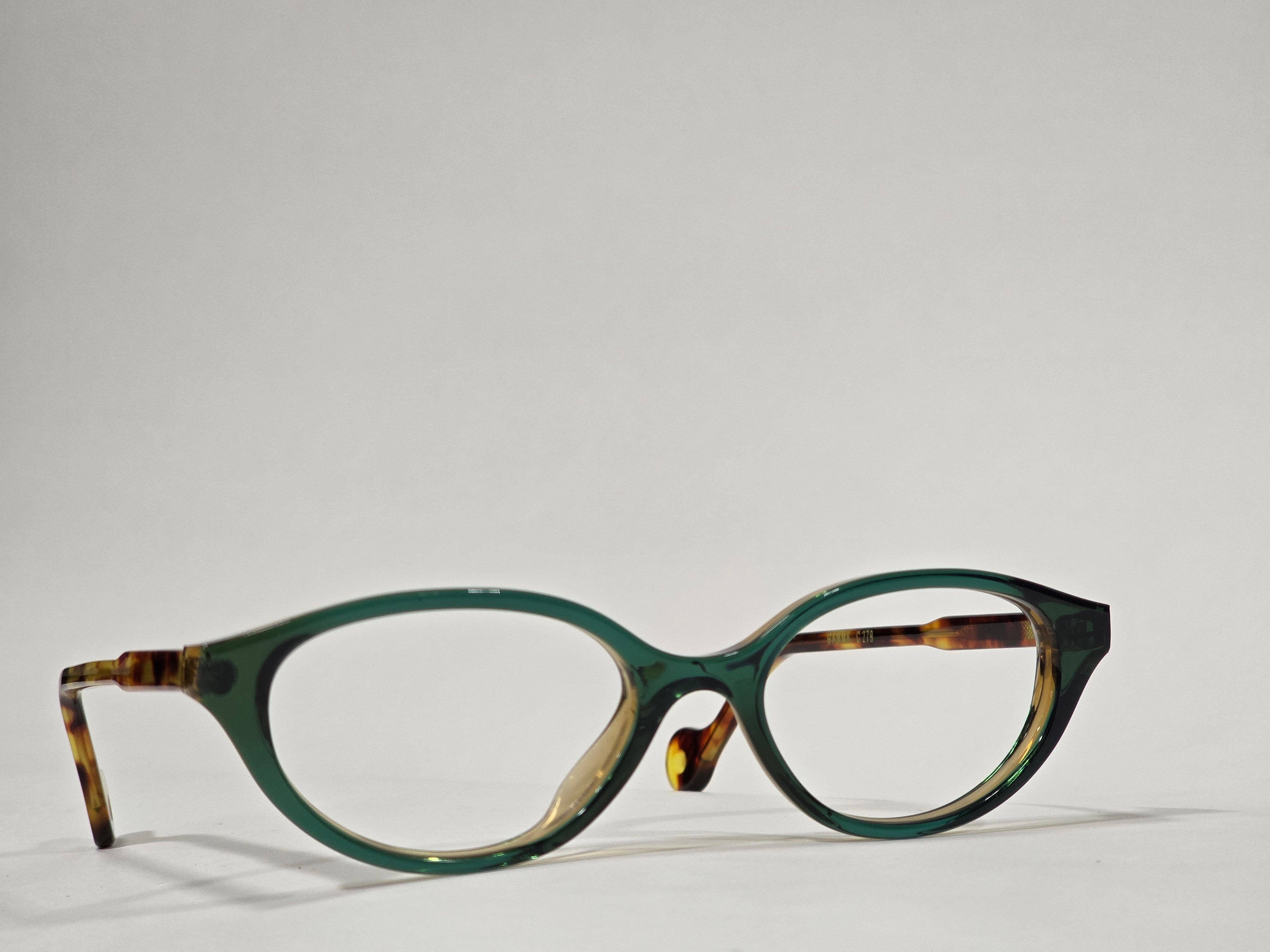 Xavier Derome Gamma C279 monture ovale acétate vert sapin