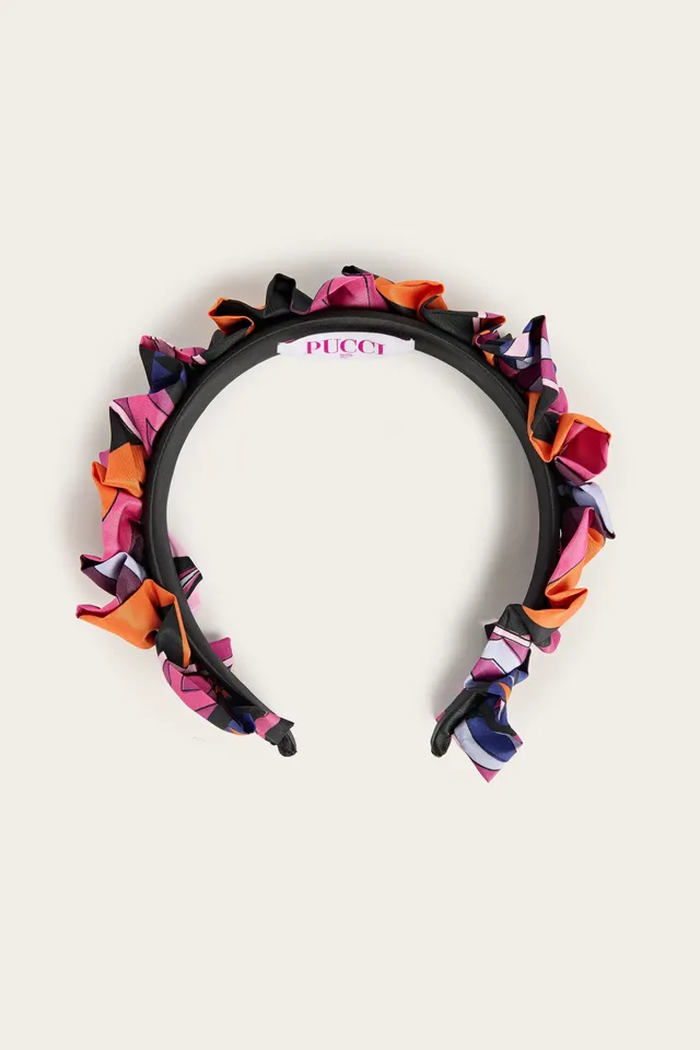 Emilio Pucci Collane serre-tête noir multicolor taille unique