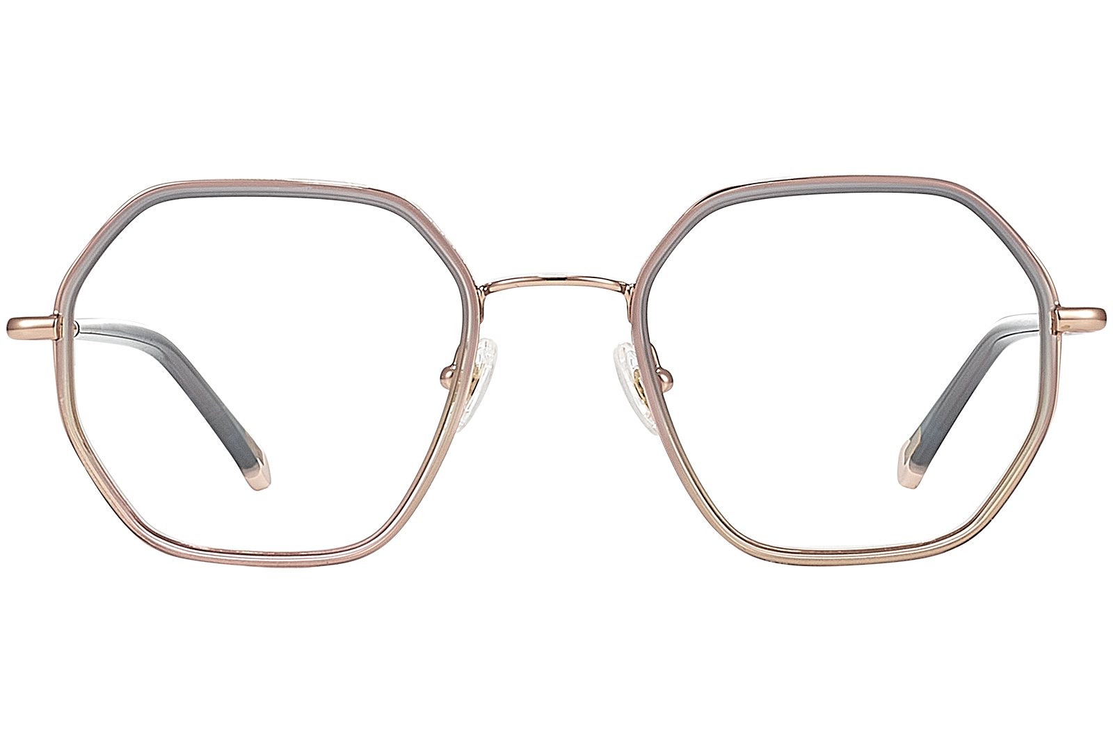 Clémence & Margaux La Love-You lunettes de vue Dégradé Gris Rose