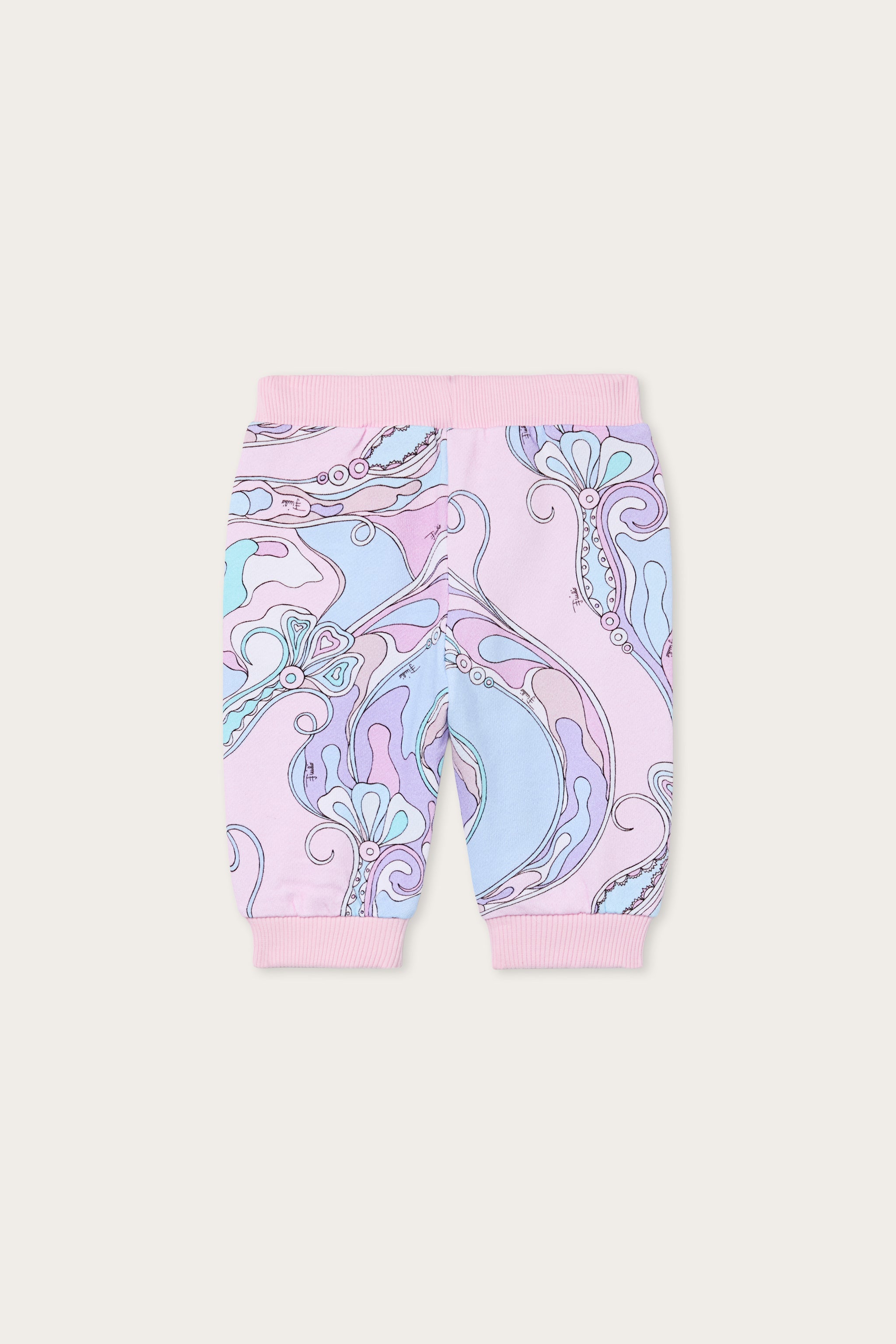 Emilio Pucci Pants joggers bébé rose coton