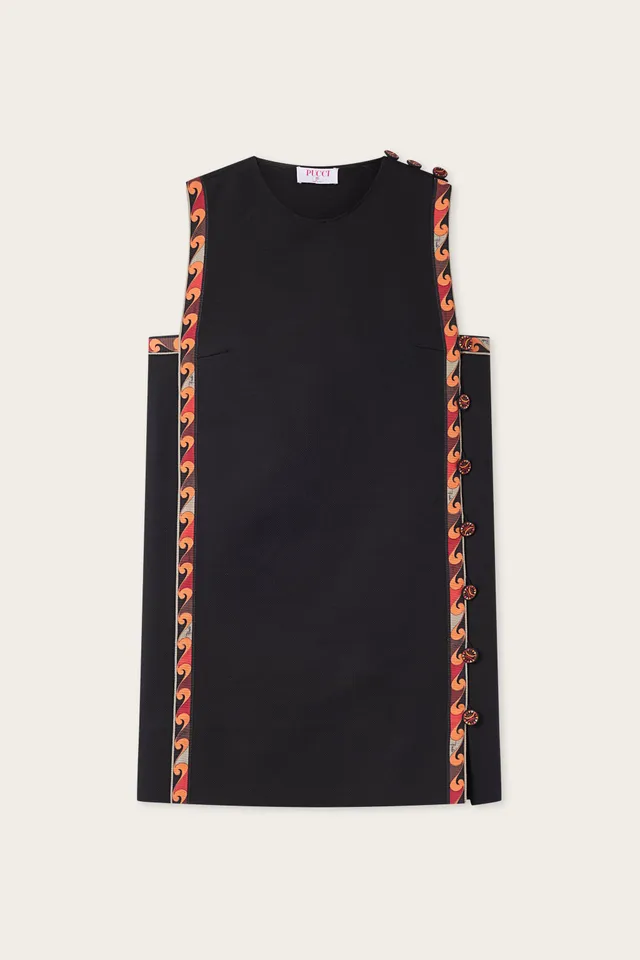 Emilio Pucci Dresses robe courte coton piquet noir