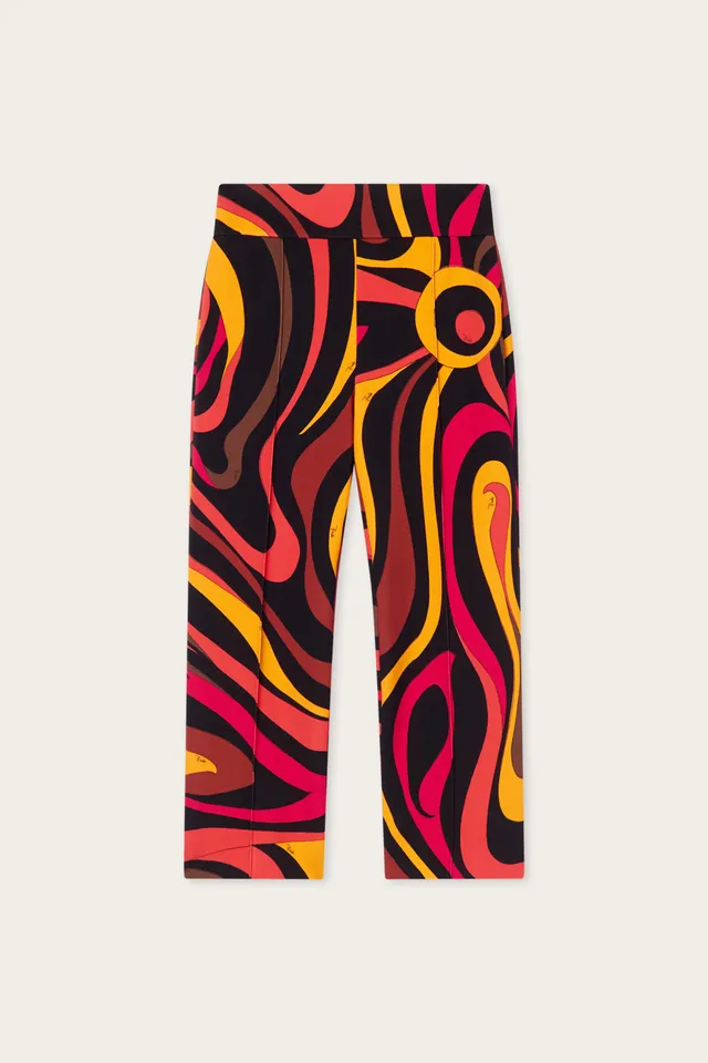 Emilio Pucci Pants pantalon capri Marmo orange jersey