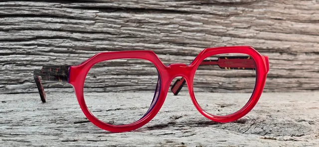 Xavier Derome Divine C299 monture rouge acétate
