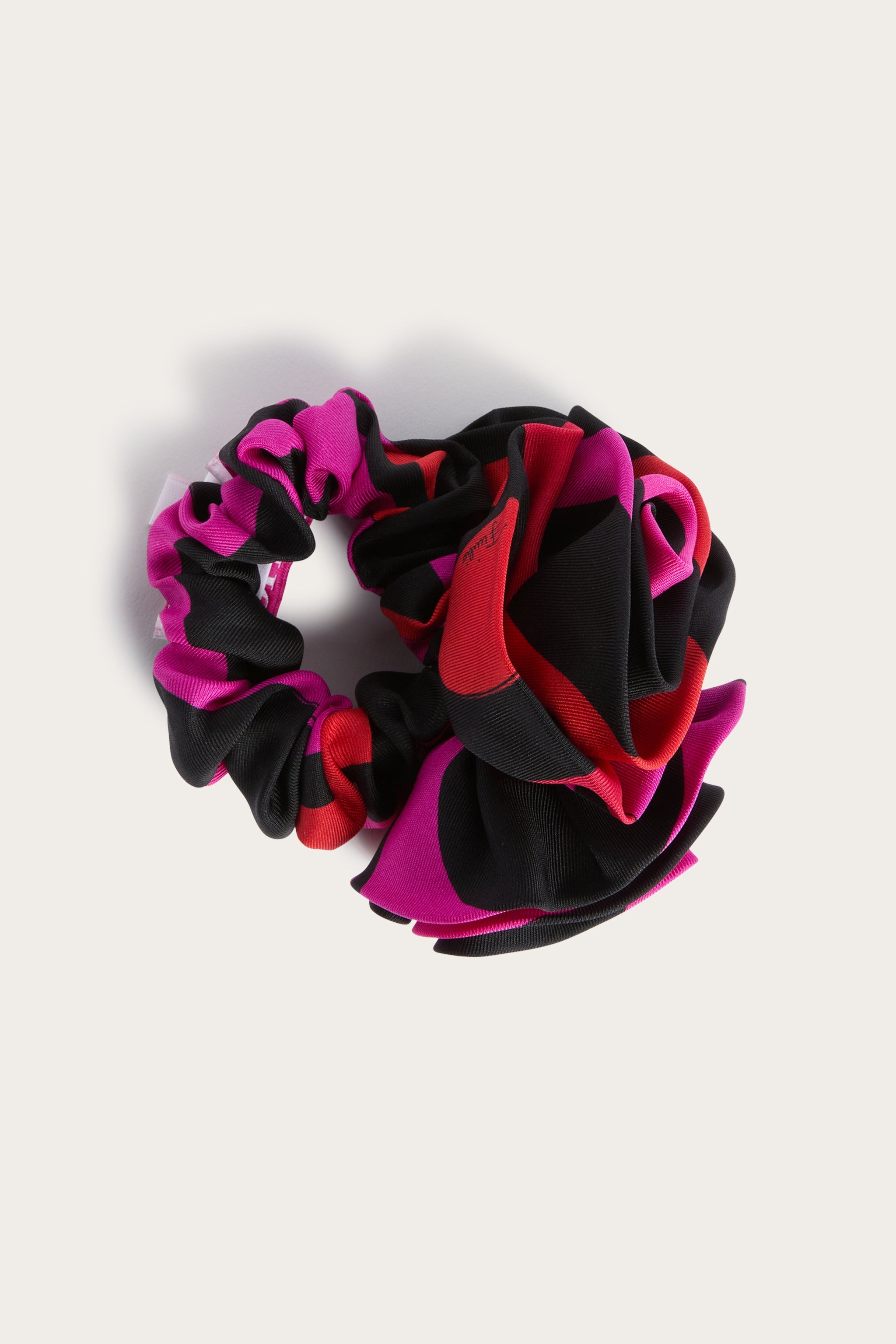 Emilio Pucci Hats and Hair Accessories chouchou soie fuchsia noir
