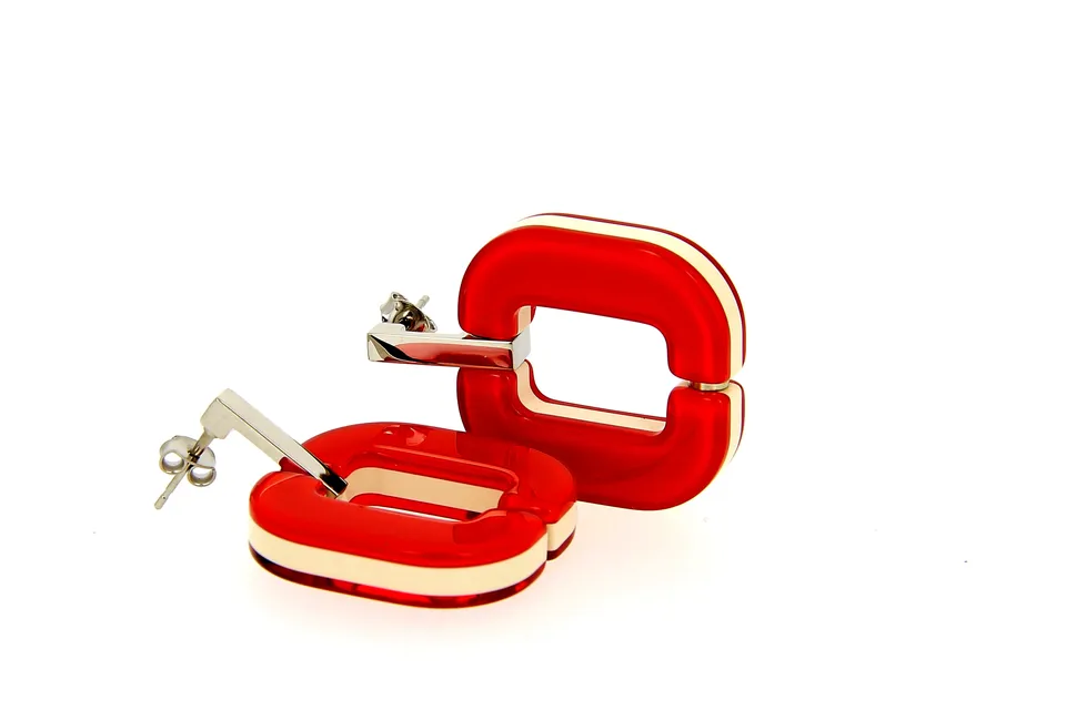 Xavier Derome BO 01 C231 boucles d'oreilles acétate percées