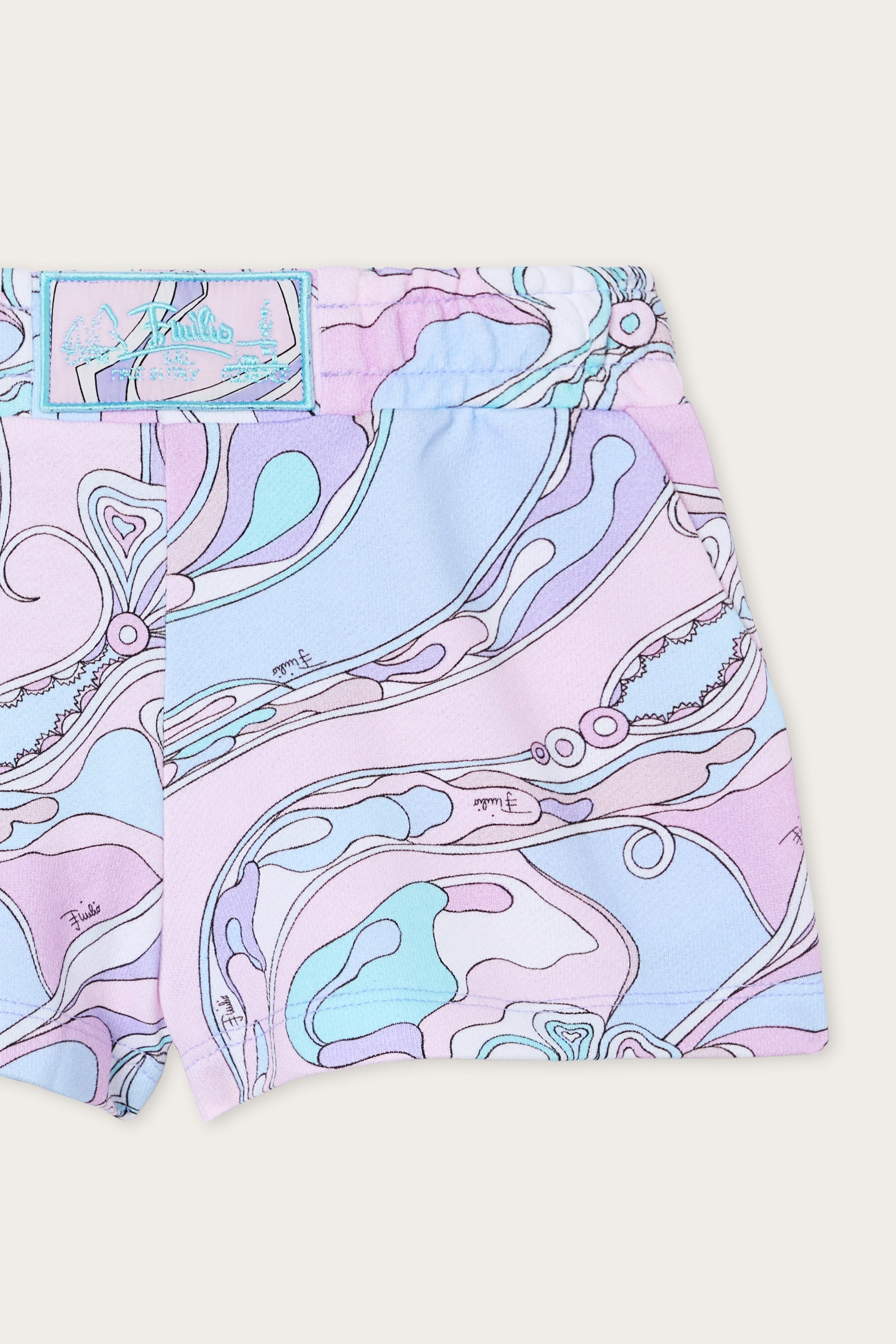Emilio Pucci Junior Shorts jersey coton rose orchidee enfant