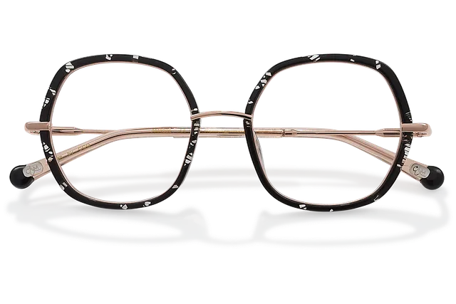 Clémence & Margaux L'Essentiel lunettes de vue moucheté noir