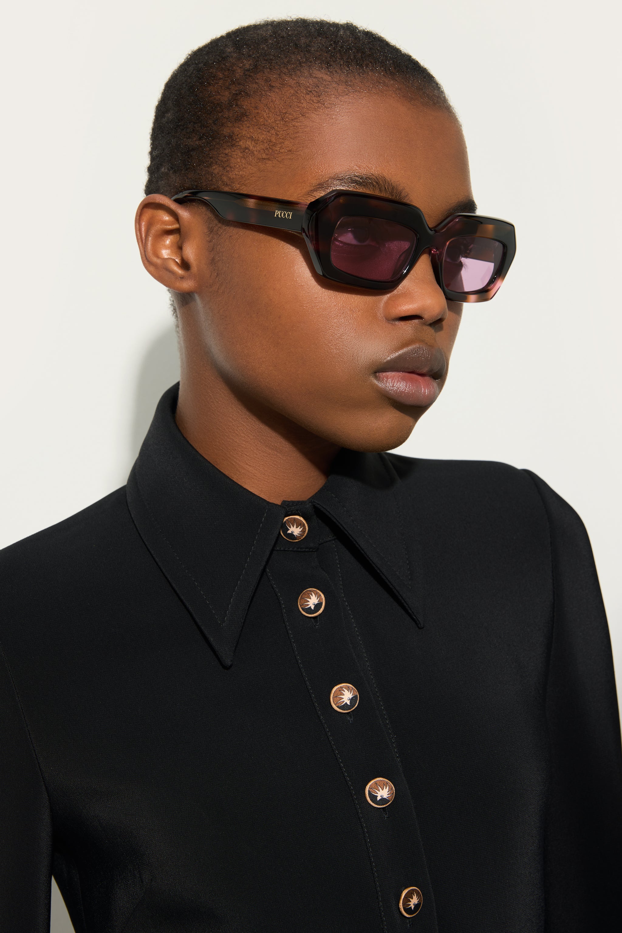Emilio Pucci EP0245P lunettes de soleil havana bordeaux