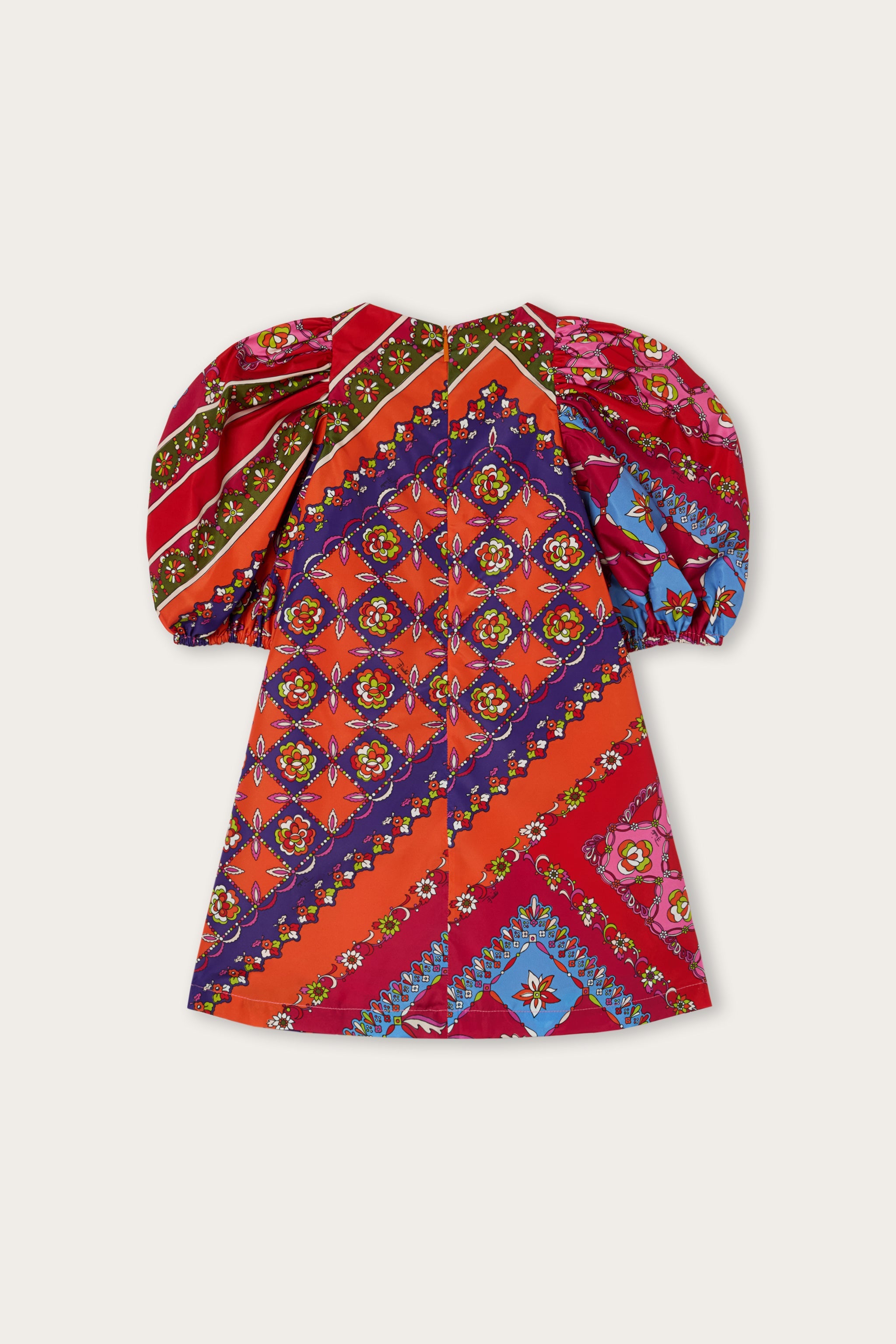 Emilio Pucci 2-14 YEARS Festa robe fille multicolore taffetas