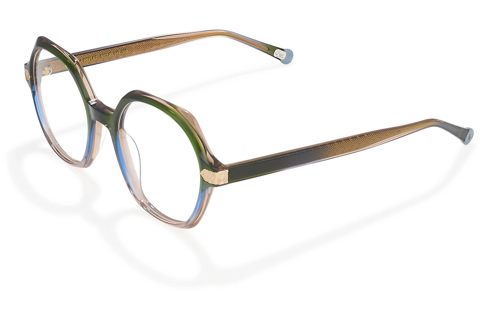 Clémence & Margaux La Reflet lunettes de vue dégradé vert rose
