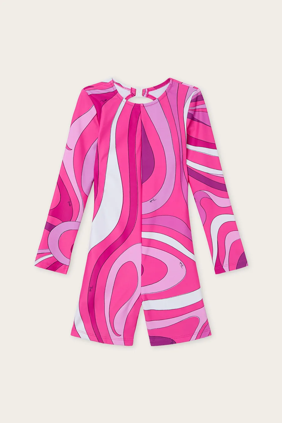 Emilio Pucci Marmo ZYCA29Z3747B57 Maillot fille Viola/Bianco