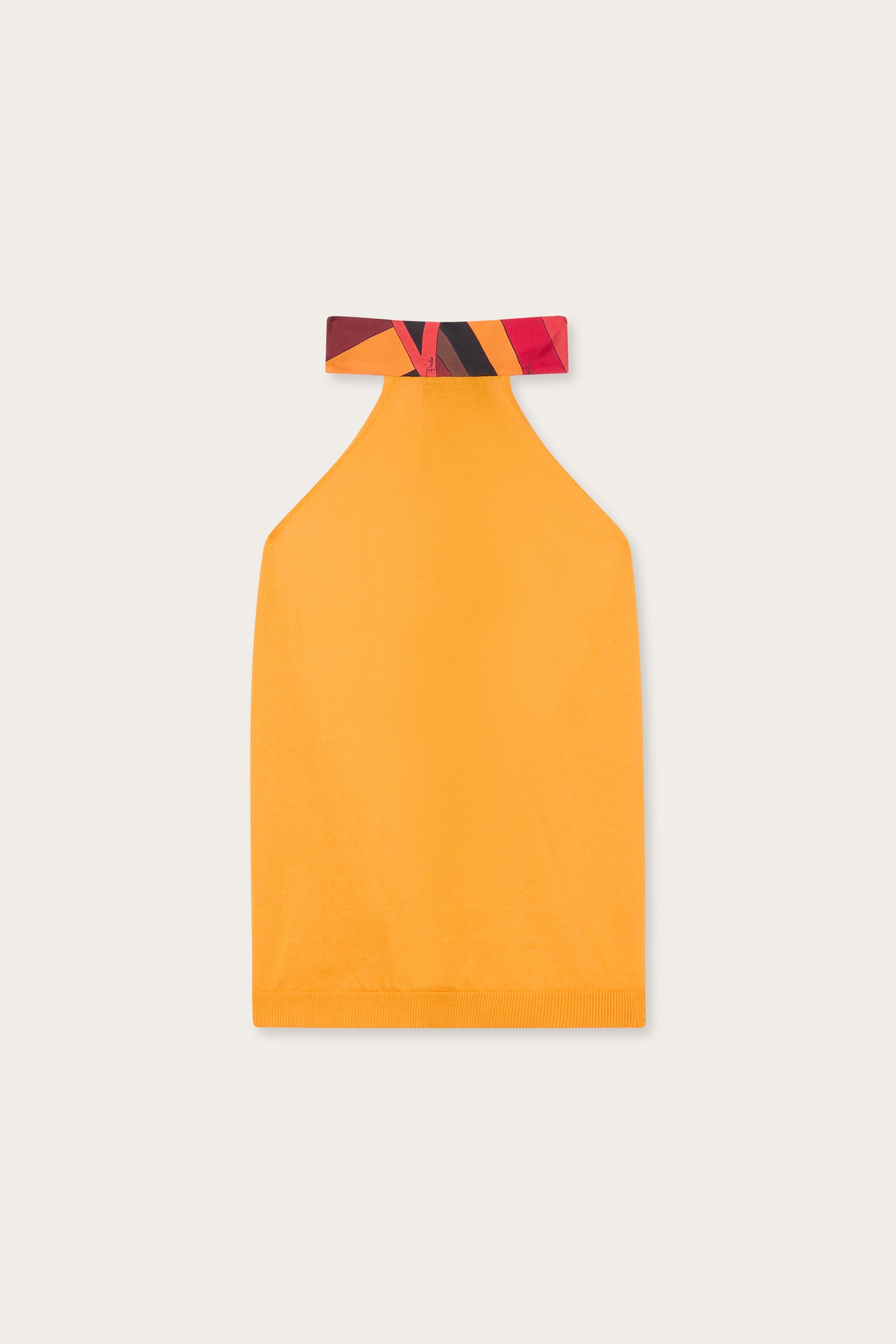 Emilio Pucci Top Dettaglio Foulard haut mandarino