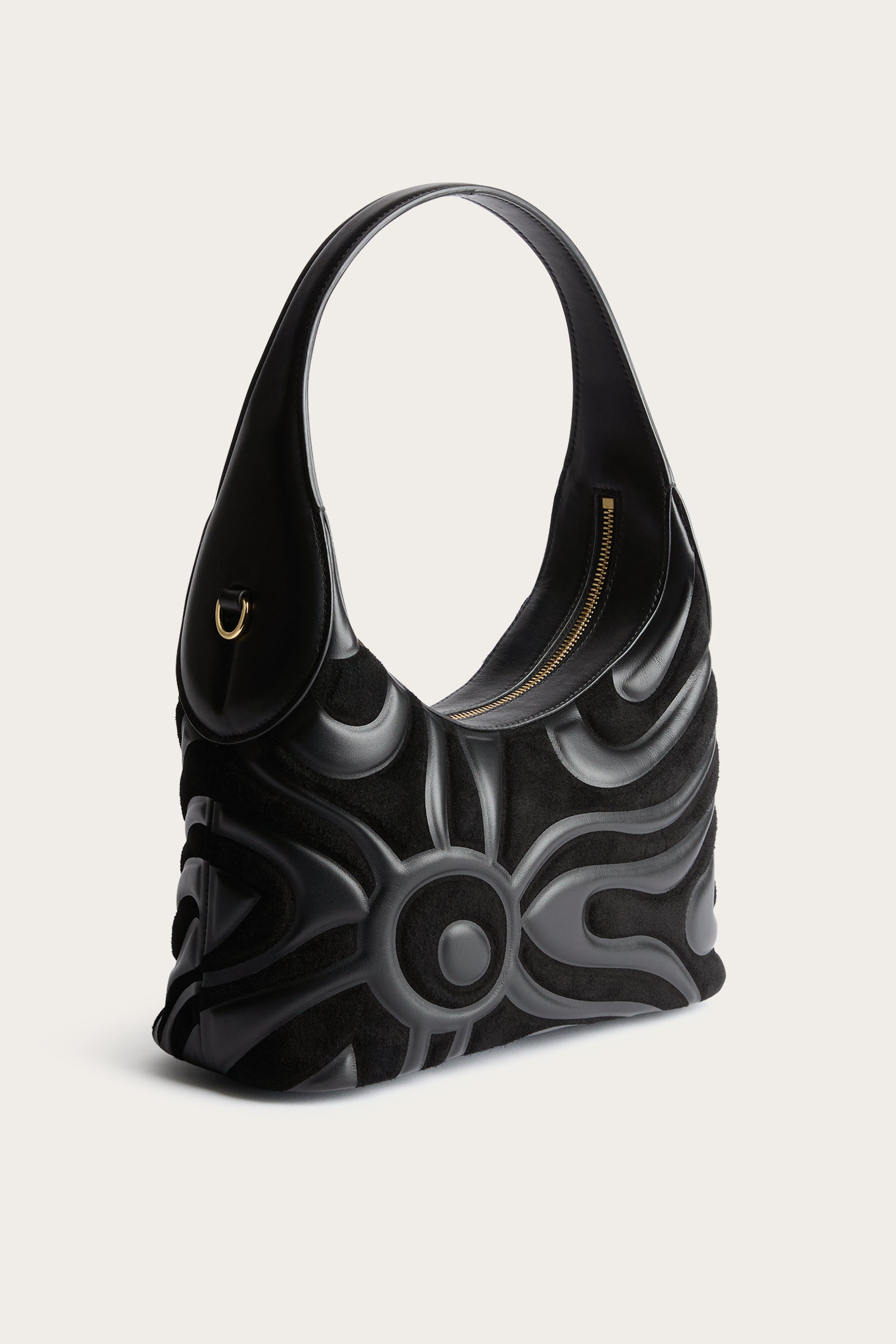 Emilio Pucci Hobo Marmo sac cuir noir