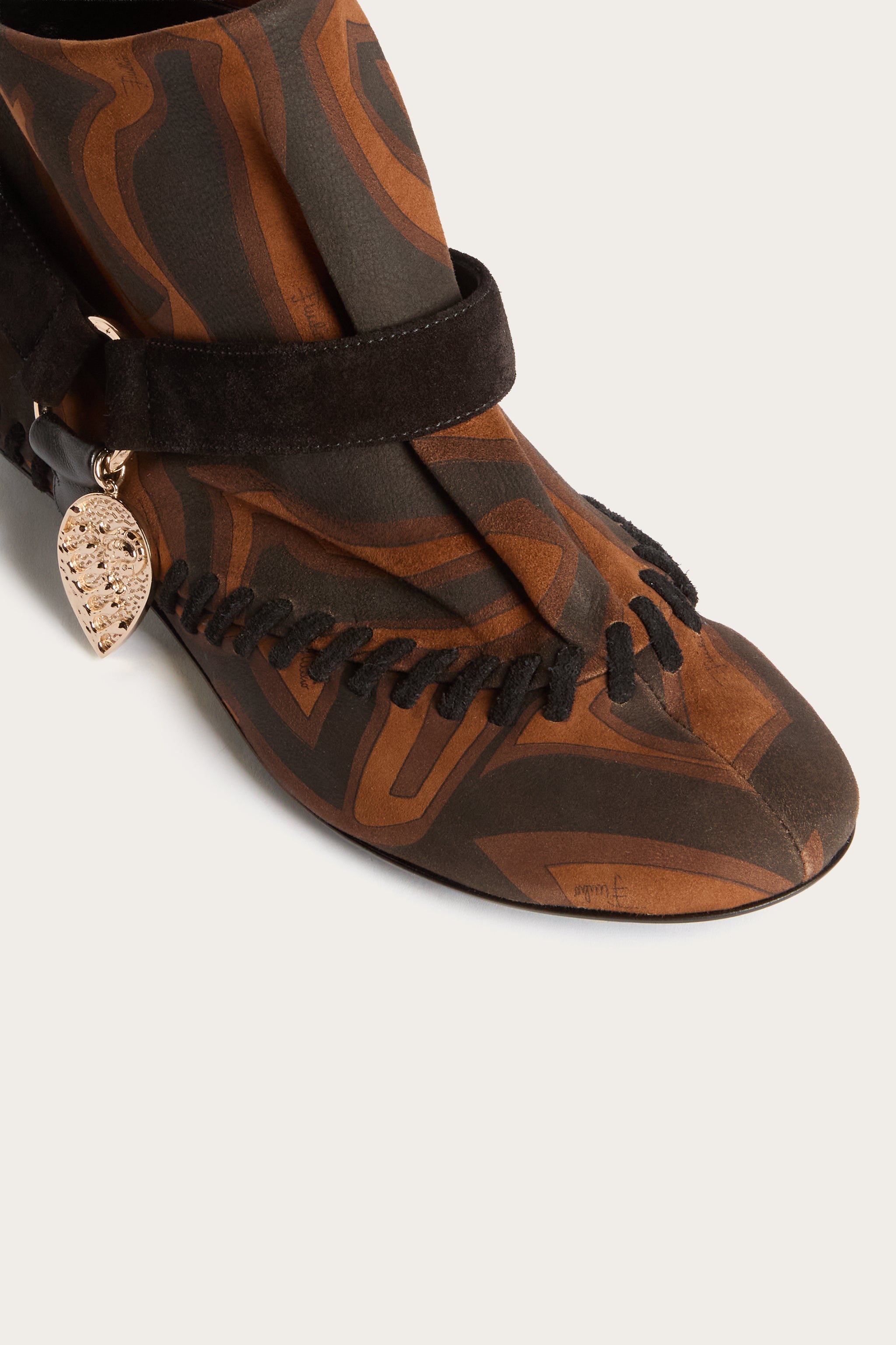 Emilio Pucci Labirinto bottines noir or 38