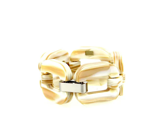 Xavier Derome GO04 39 gourmette large bracelet