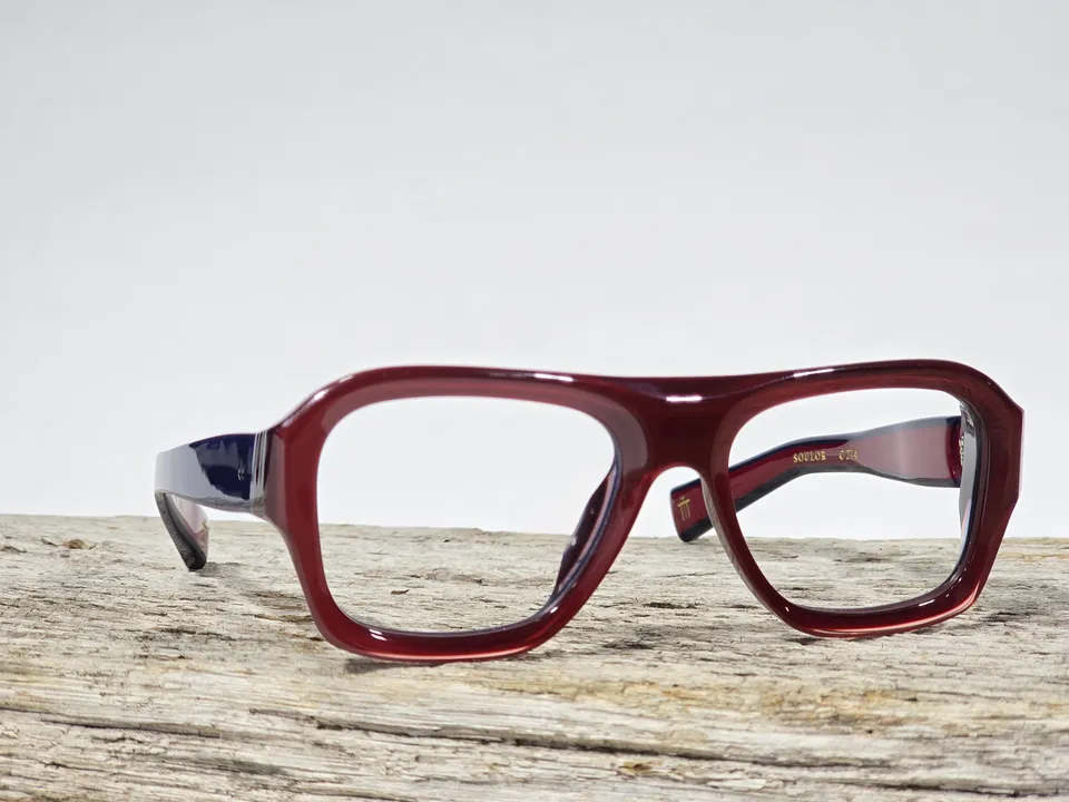 Xavier Derome Soulor C274 monture bordeaux bleu nuit