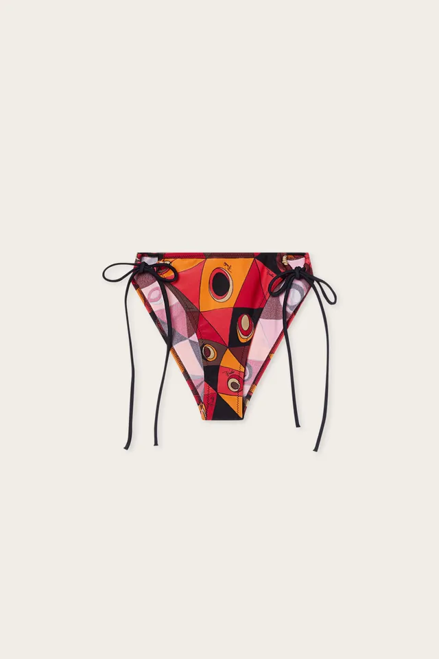 Emilio Pucci Occhi slip bikini orange noir XS-XL