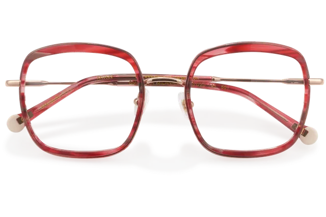 Clémence & Margaux La Milanaise lunettes de vue Rouge forme carrée