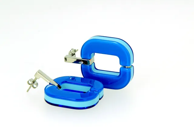 Xavier Derome BO 01 C209 boucles d'oreilles acétate