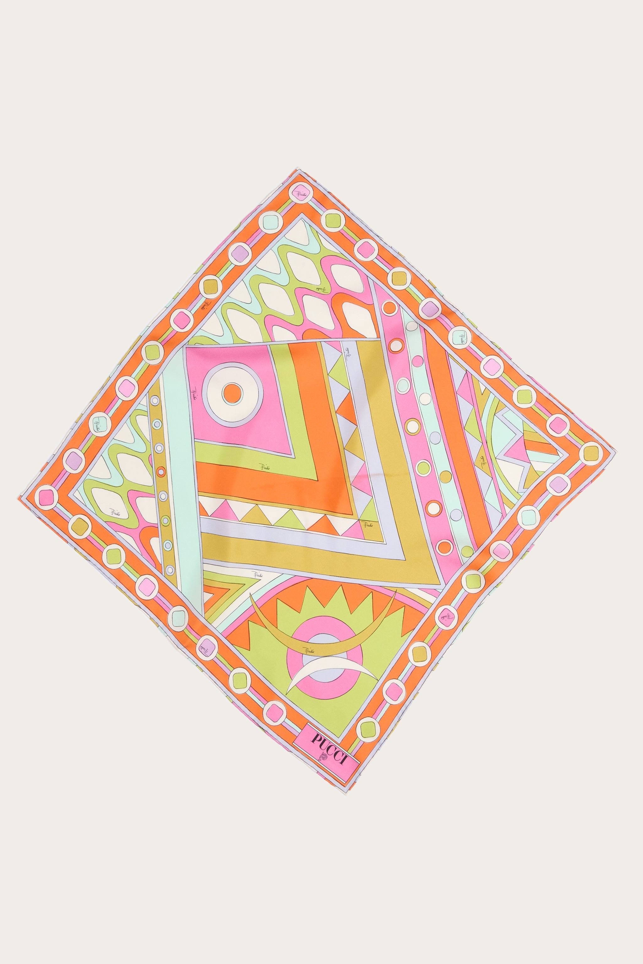 Emilio Pucci Silks Carré Vivara carré soie multicolor