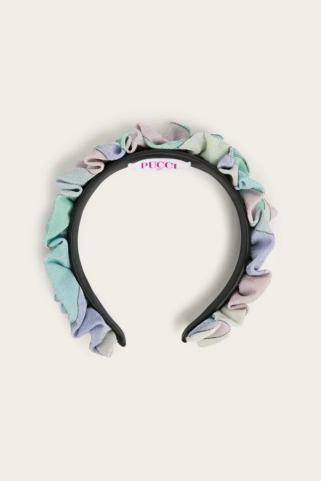 Emilio Pucci Iride serre-tête multicolore argenté OS