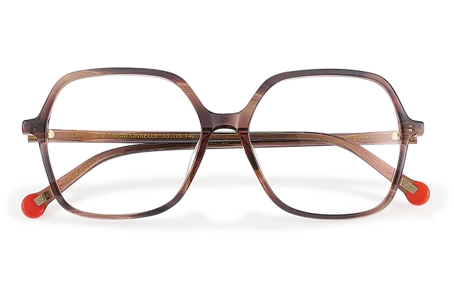 Clémence & Margaux La Sensationnelle lunettes de vue marbré carrée