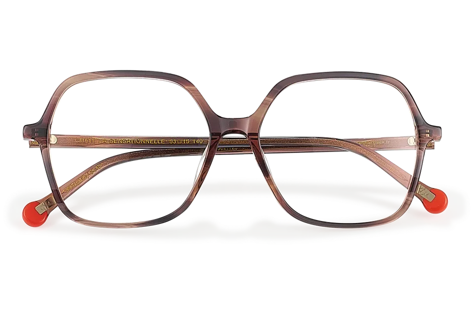 Clémence & Margaux La Sensationnelle lunettes de vue marbré carrée