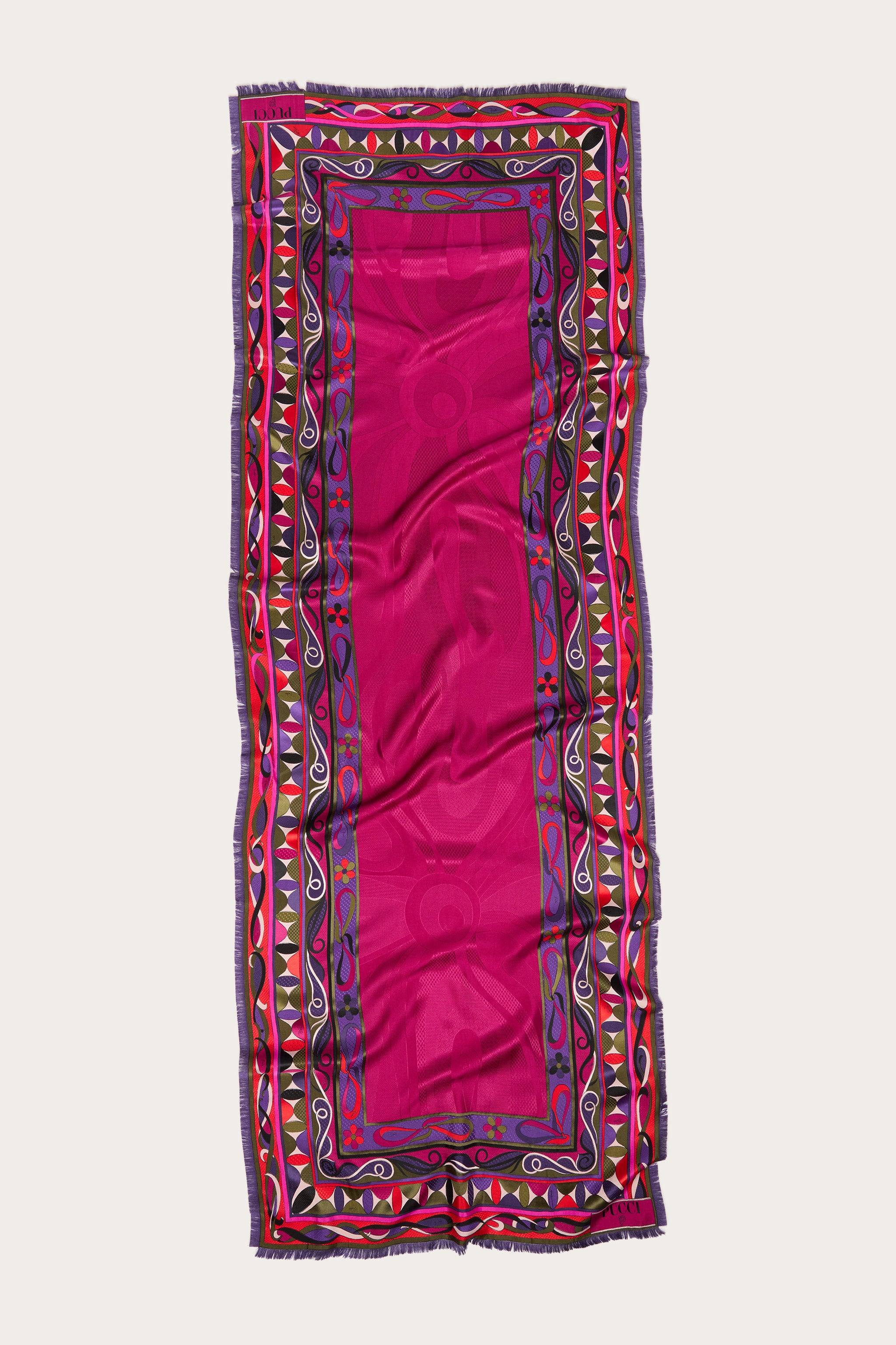 Emilio Pucci Silks Stola Mix étole soie multicolore