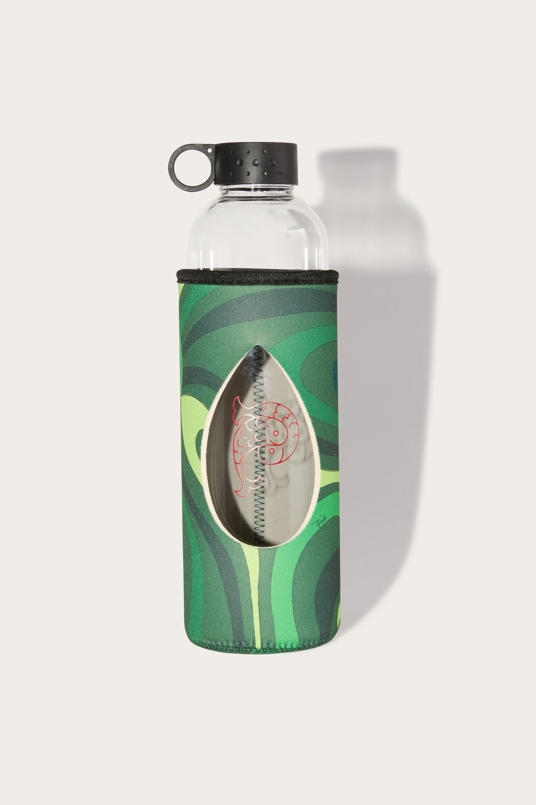 Emilio Pucci Marmo gourde verre verte housse imprimé