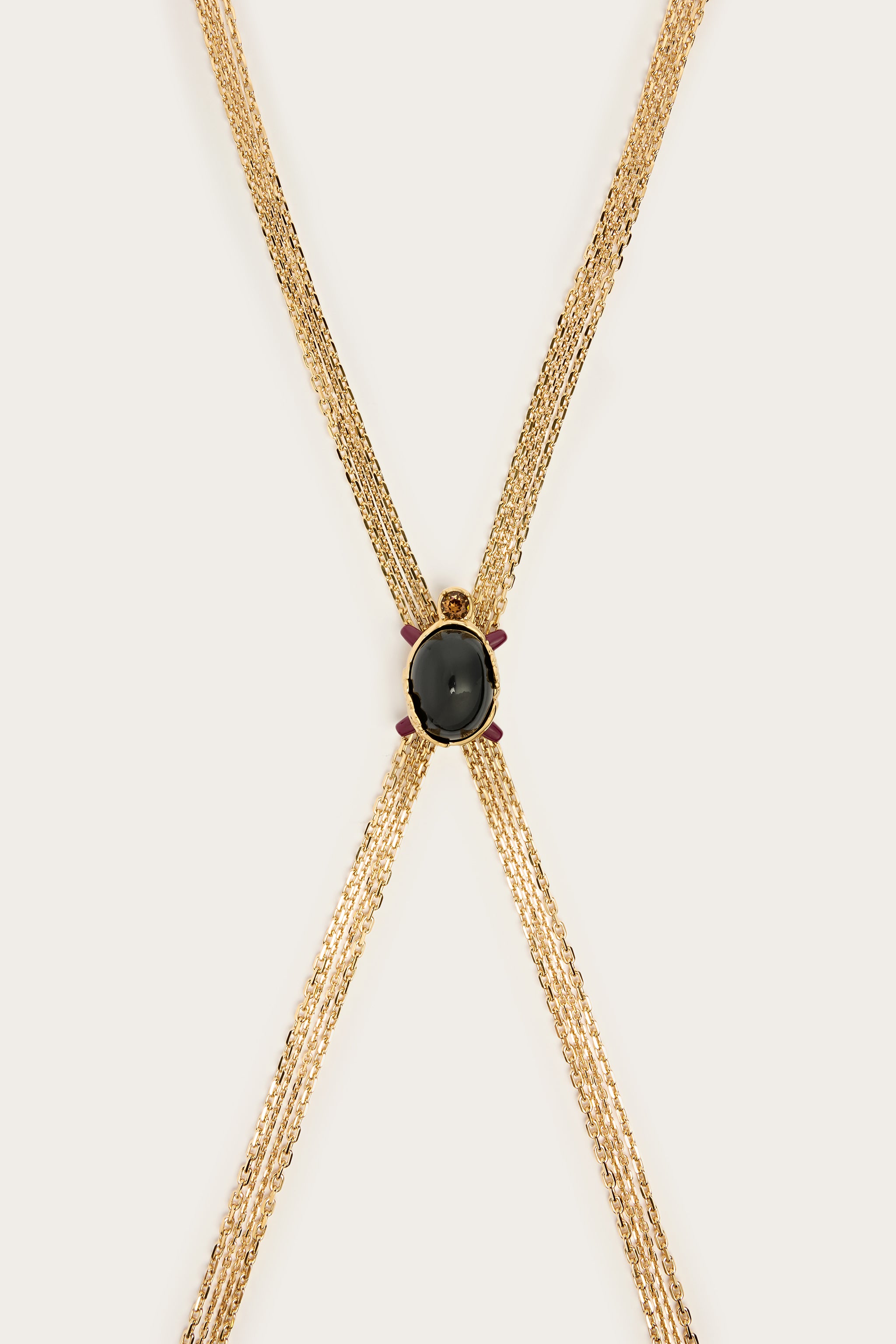 Emilio Pucci Jewellery Body Chain chaine corps or laiton