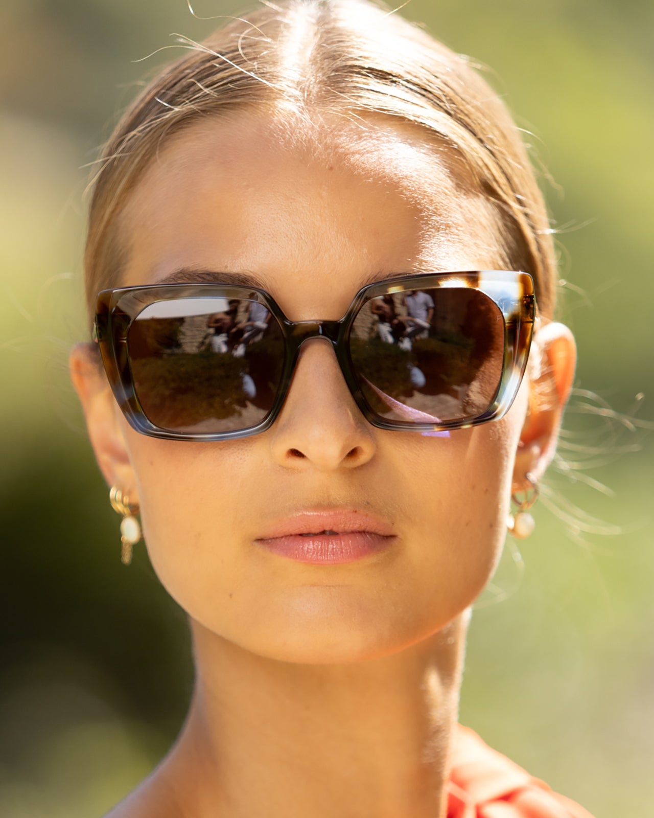 Clémence & Margaux Sensuelle lunettes de soleil Brun polarisé