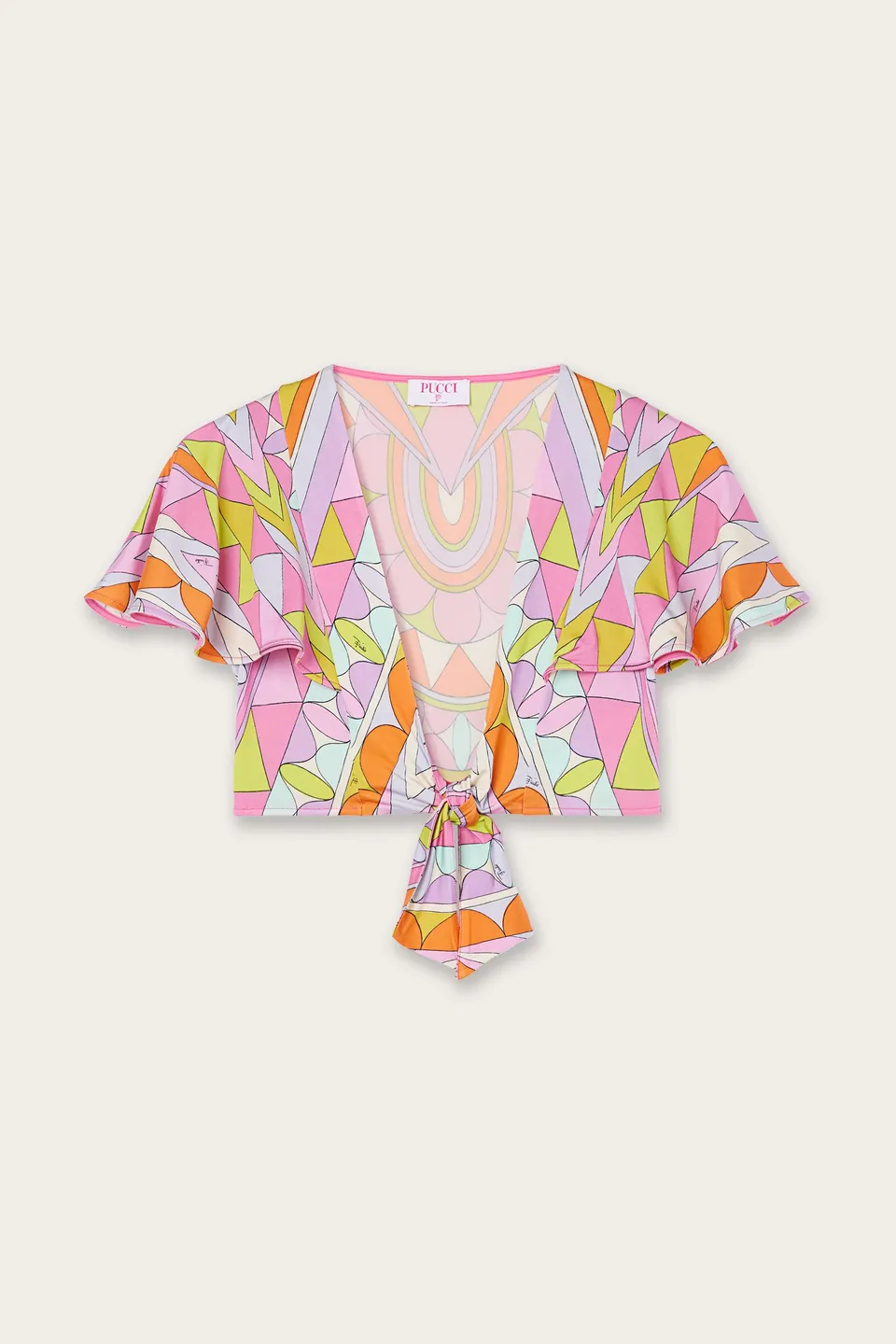 Emilio Pucci Manuba top satin multicolore 38