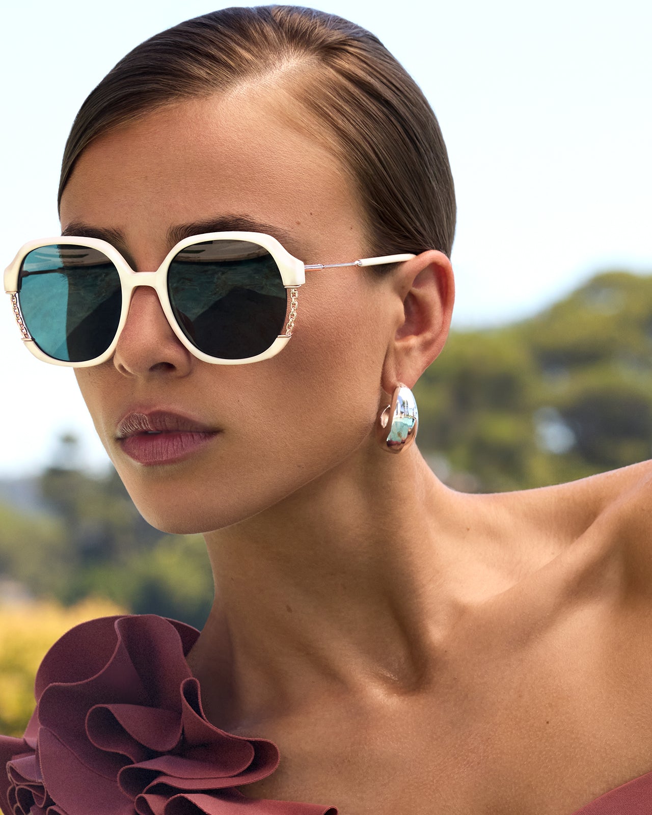 Clémence & Margaux Saphir lunettes de soleil brun bleu polarisé