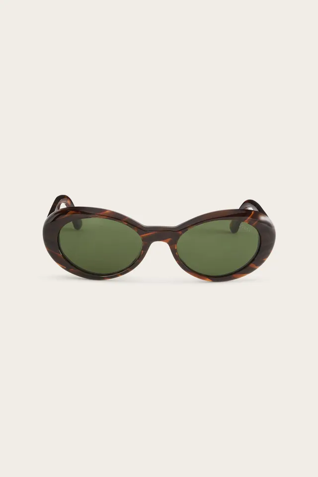 Emilio Pucci EP0234 lunettes de soleil ovales marron écaille