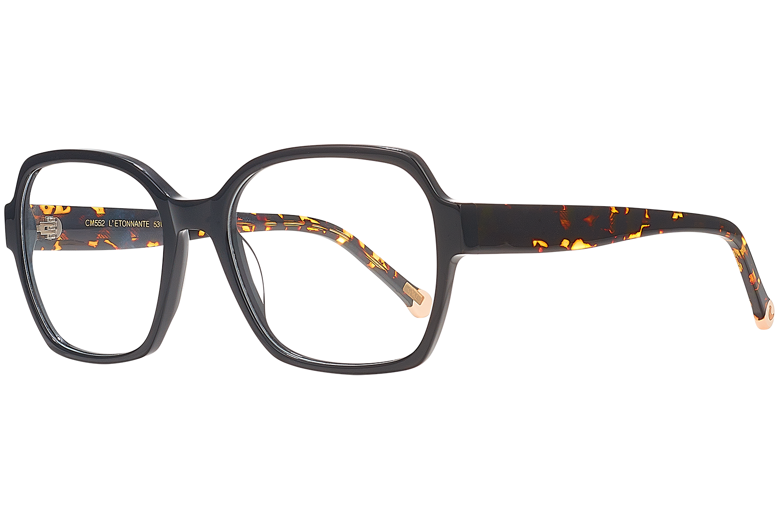 Clémence & Margaux L'Etonnante lunettes de vue Dégradé Bleu carré strass