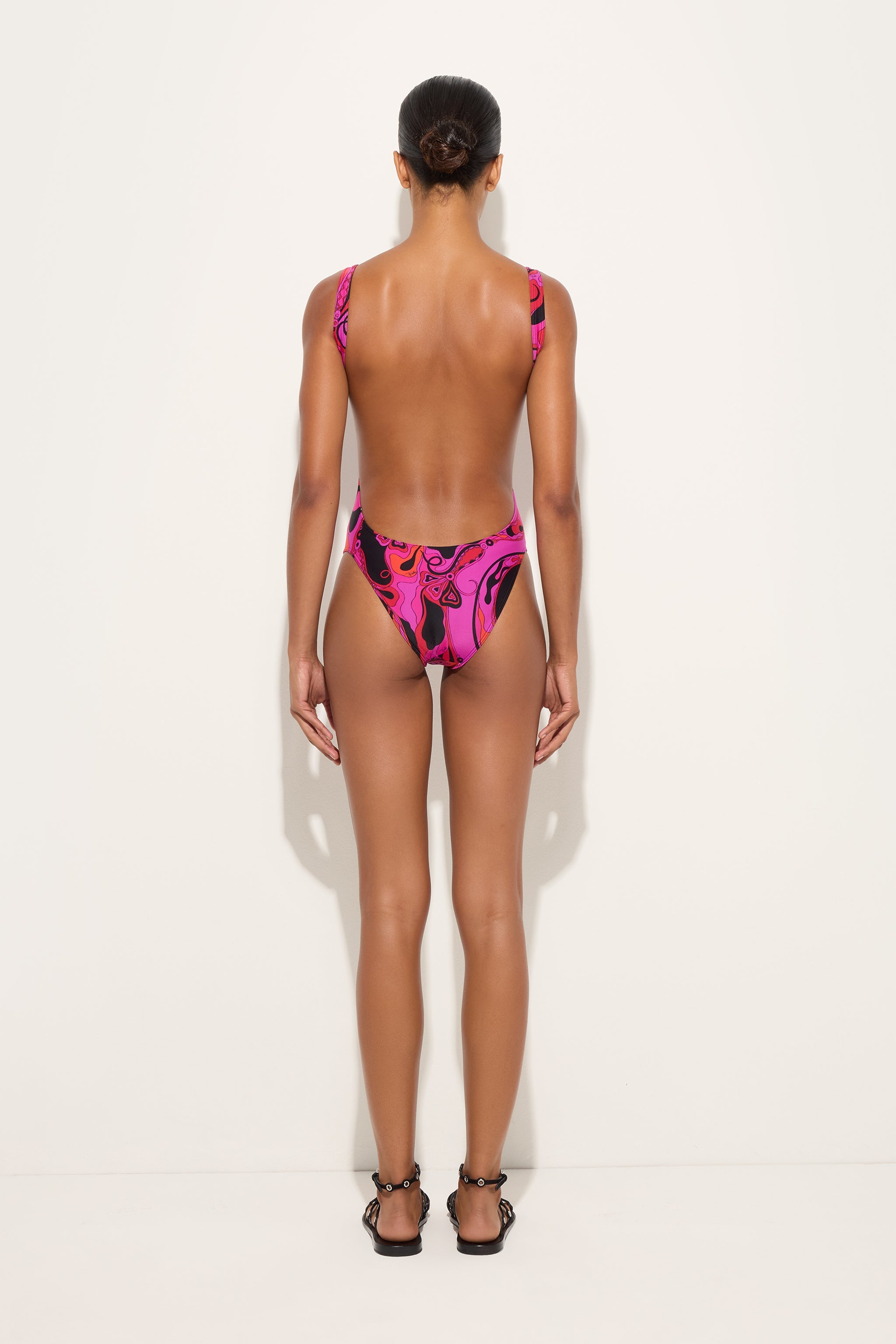 Emilio Pucci Maillot 1 pièce lycra fuchsia Orchidee